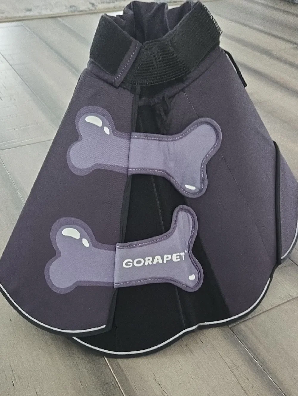 GORAPET Soft Recovery Collar - Black Large